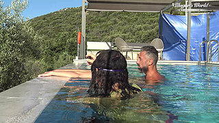 Behind the Scenes of All Natural MILF Julia North Underwater Soft in the Pool