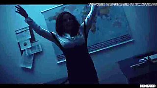 Japanese Anime Horror Porn - Asian Schoolgirl Teacher Fucked Hard by Demon in Classroom