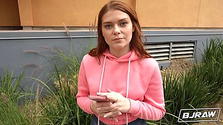 Bjraw hot redhead katerina deville gets decorated in jizz