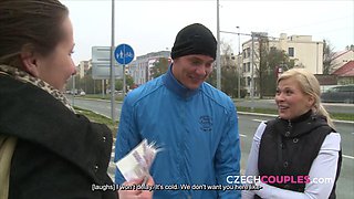 Barbara Nova  Samantha B in Czech Couples City Center Foursome