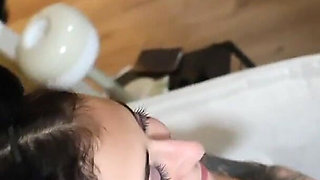 First Time Foursome: an Intense Bi Experience Pegging Blow Job & Cum Swapping