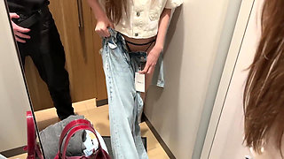 Sex in the Fitting Room with a Sales Consultant!