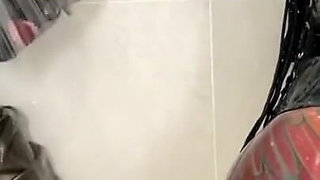 Latex shower time.