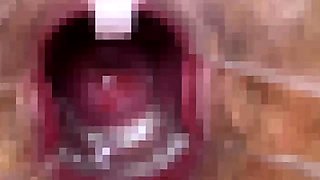 Beautiful girl with idol face moans and cums inside her