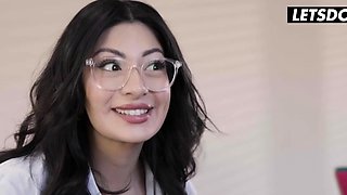 Hot Coworkers Make Boss Orgasm . Charlotte Sins