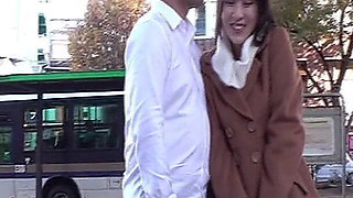 Public Plaza Kiss Addict Begs for More Keeps Kissing on the Move Then Oral and Mouth Finish