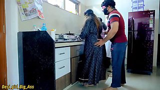 Hot Foursome Sex in the Kitchen