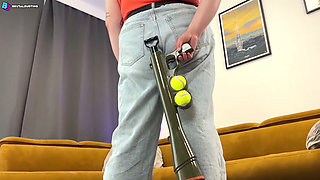 Unstoppable Testicular Destruction! Her Legs Are Making a Salad Out of His Crotch