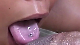 Kim Pleasures a cheating slut with tattoos and brown hair spreads her legs to get her pussy stretched