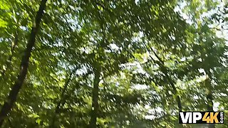 Vip4k. George Uhl fucked hard a teenage unfaithful wifey in the bushes