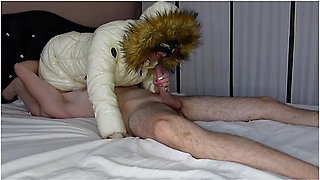 69 In My White Puffer Jacket, Oral Creampie