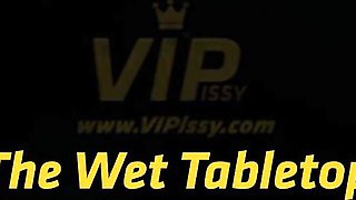 Winsome Angel and Antonia's extreme pissing action