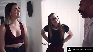 MODERN DAY SINS Naughty Anny Aurora Sneaks To Bang Her BFFs Stepdad FRENCH SUBTITLES
