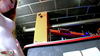 Aurora Viper: Anal Fuck in a Bar with the Gorgeous French Redhead Aurora Viper
