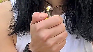 Smoking in Your Face and Bouncing Boobs Outdoor