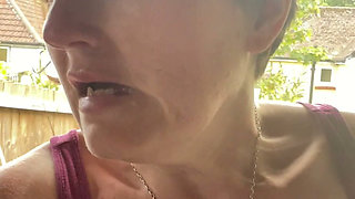 Peeing Outdoors as I Got Caught Short Doing DIY in My Very Overlooked Garden!