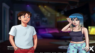 SummertimeSaga - got up while hugging a girl in pajamas E1 #