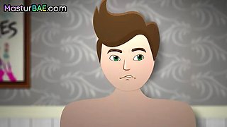 Blonde cougar solo fingering herself