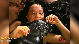 Ggg John Thompson - Chained Swallowing Slut in Cellar Gangbang