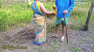 Indian Village Hot Stepsister Outdoor Sex with Stepbrother in Field