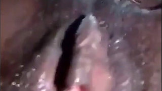 POV Squirt with African Slut Nikkie