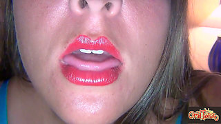My Extreme Close-up Mouth Tour - Green M&m Munching Remastered HD