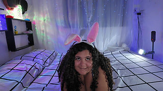 This Little Bunny Is Dying to Eat Her Thick, Delicious Carrot.