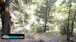 The Great Outdoors - My Tight Little Stepdaughter Gets Really Horny When We Go Hiking