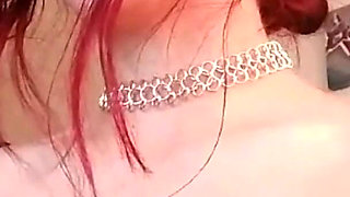 Red-haired Latina Masturbates on Camera and Wets Her Panties