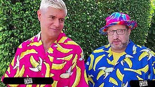 Tattooed Stunner Avalon Mira Erupts In DVP While Hairy man Faps It!