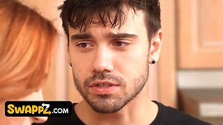 Mylfs step-mothers train their innocent virgin step-sons all about sex - swappz