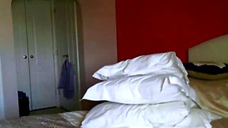 Big-Titted Webcam Girl Plays with Herself