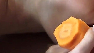 Blondies Have Sex Fun with Vegetables and Fruits in Kitchen