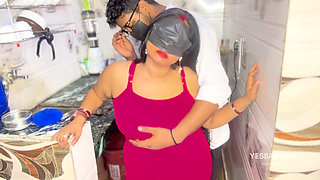 Blindfolded Hot Indian Wife Kitchen Sex with Husband Hardcore Blindfold Fucking Hindi Video