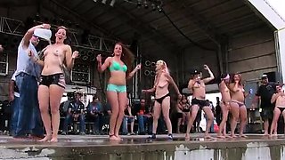 Short hair milf nude biker rally