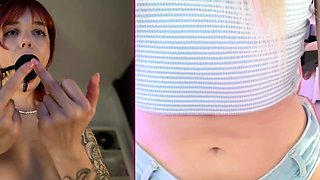 slut his tall blonde fetish flashing ass on live webcam
