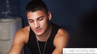 Pussy eating scene with rough Kenzie Taylor and Victor Ray from Love Her Films
