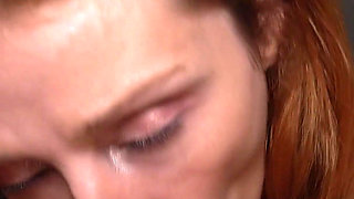 Redhead Goddess Sucks Like a Pro and Swallows Every Drop - Lelya Mult