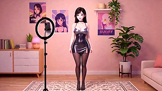 Horny Stepdaughter Influencer Gets Fucked by Stepdad After Going Live  (AI Generated)