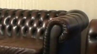 Humiliating penis pinching with masked man