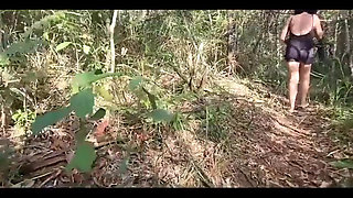 She Thought She Was Going to Take a Bath in a Waterfall! I Took Her to Take a Milk Bath in the Forest!