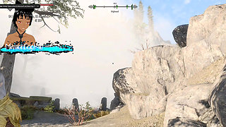 Skyrim B and L mod - Going through a quest with the companions and having sex in a cave