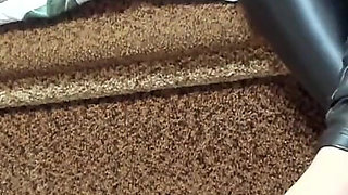 Leather Leggings, Heels, Bare Feet, Tits Play, Edging