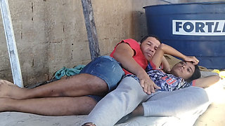 Sex in the abandoned house with Jasmim Santana 100% anal