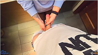 Stranger Cum In My Pantyhose In Restaurant Toilet
