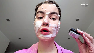 Giantess GF Transforms Into a Bimbo Blonde