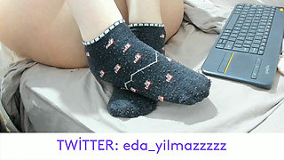 Foot- Foot Fetish- Turkish Foot- Turkish Foot Fetish- Socks- Short Socks- Turkish Porn- Turkish MILF- Turkish Owner