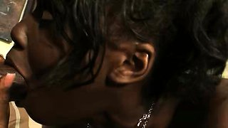 Dark Skin Black Teen Osa Lovely with saggy Tits