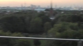 Kinky Blonde Slut Masturbates on the Rooftop!