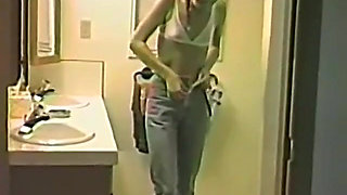 Amateur Housewife Lathers Herself up in the Bathtub